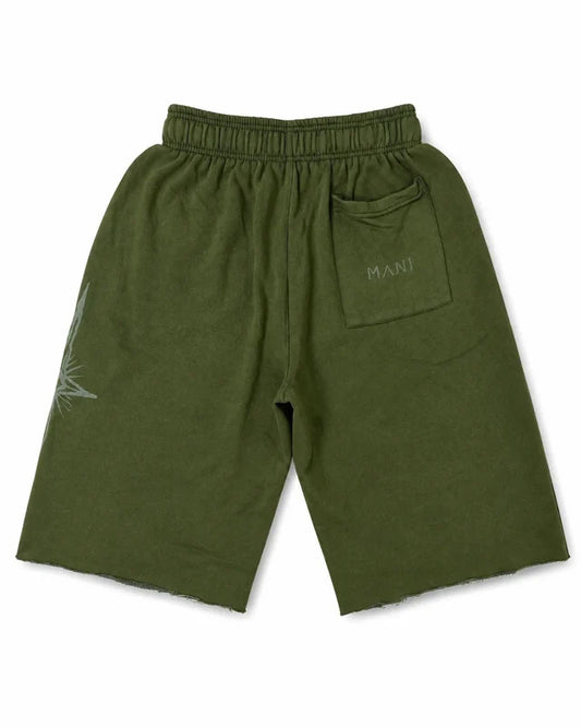 Vertical Logo Long Shorts Forest