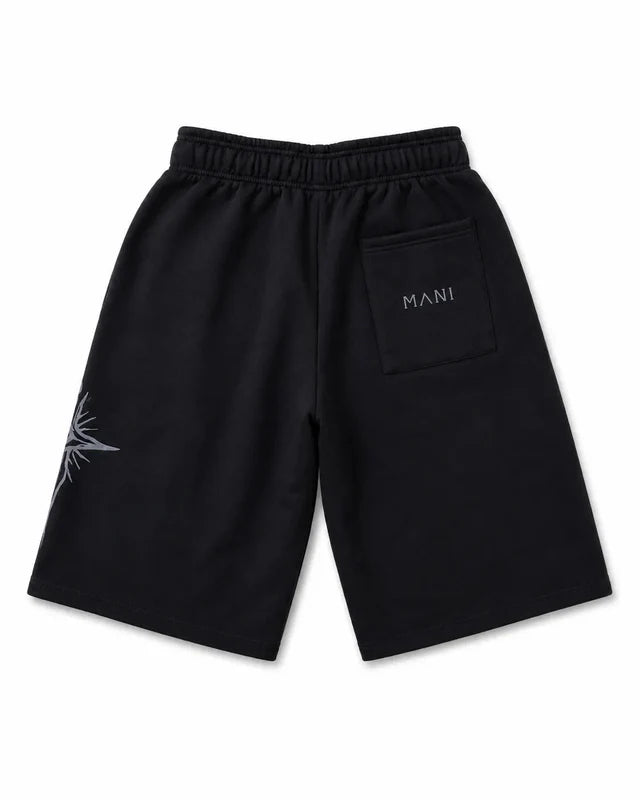 Vertical Logo Long Shorts Black