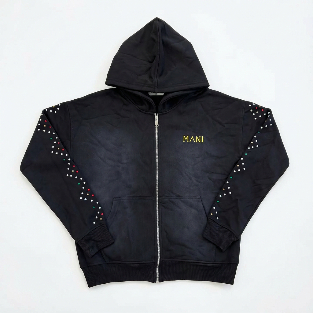 Multi-Stone Zip-Up