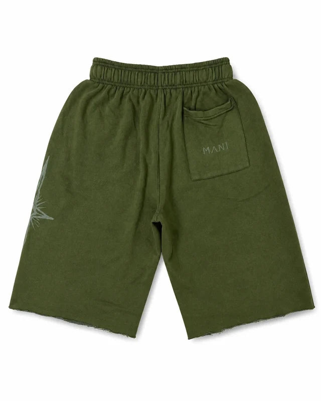 Vertical Logo Long Shorts Forest