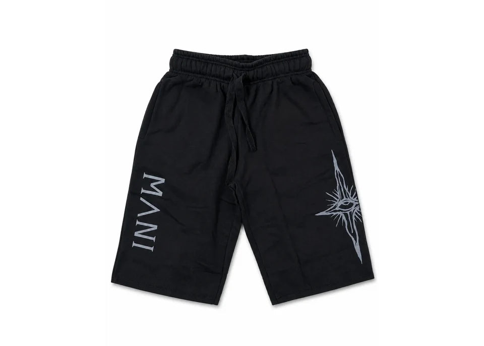 Vertical Logo Long Shorts Black
