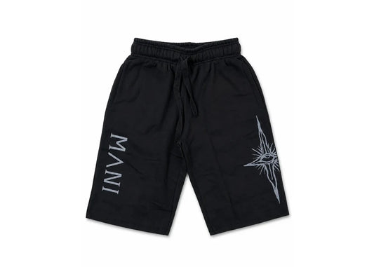 Vertical Logo Long Shorts Black