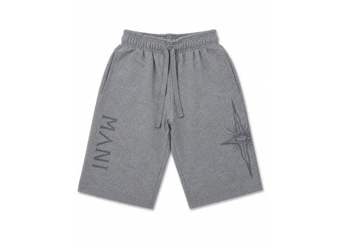 Vertical Logo Long Shorts Grey