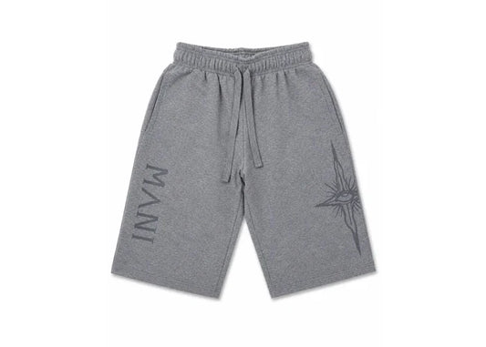 Vertical Logo Long Shorts Grey