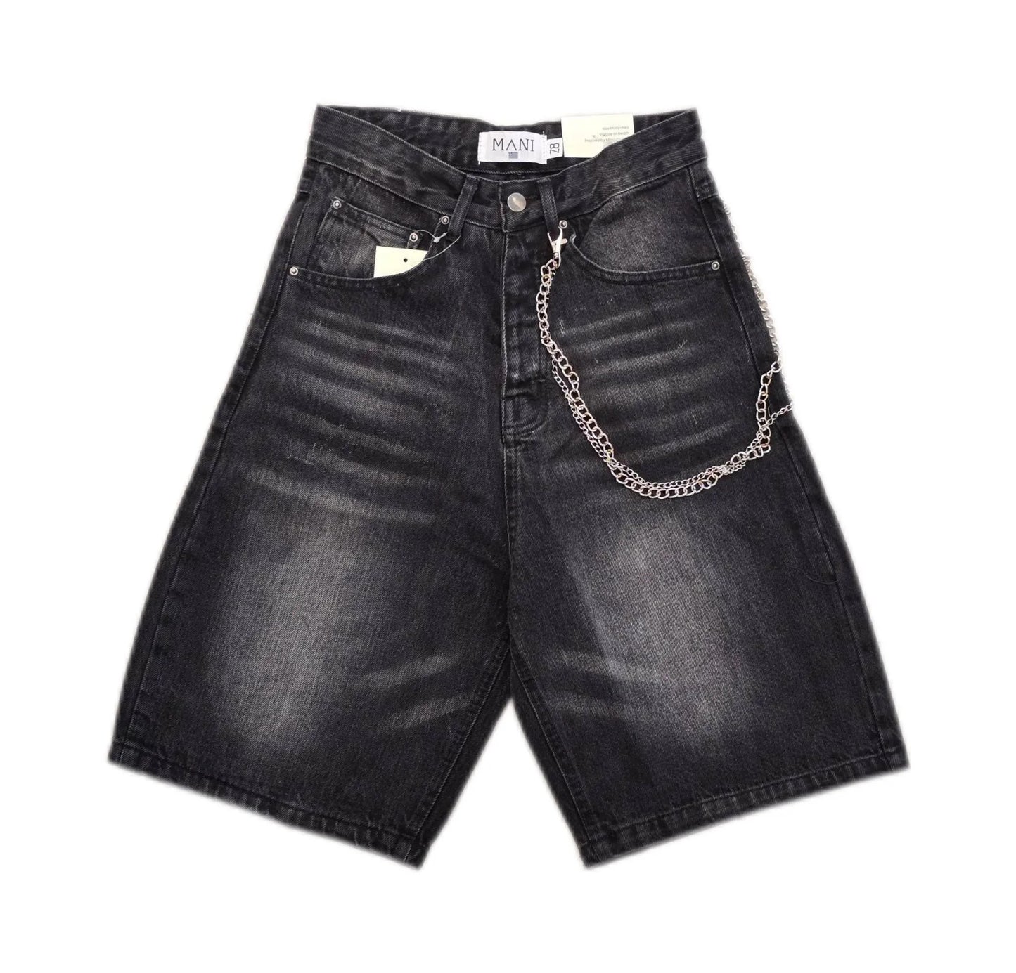 Vintage Black Denim Shorts