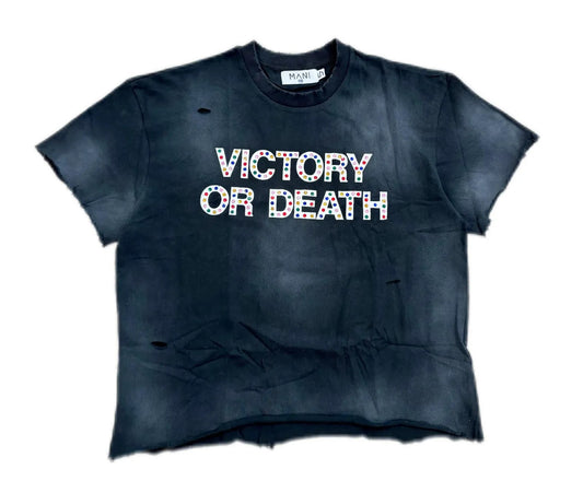 Victory or Death Tee Black