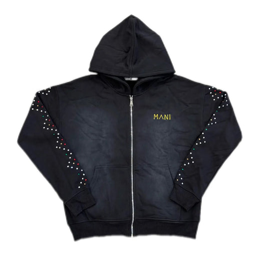 Multi-Stone Zip-Up