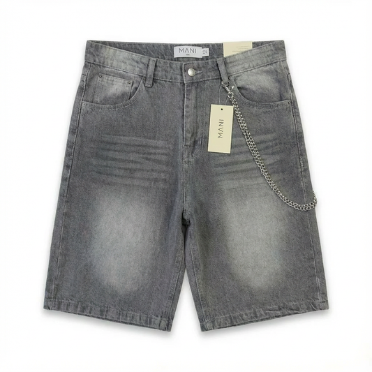 Denim Shorts Grey