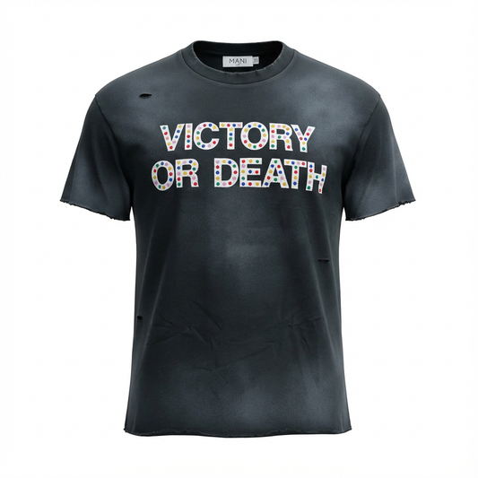 Victory or Death Tee Black