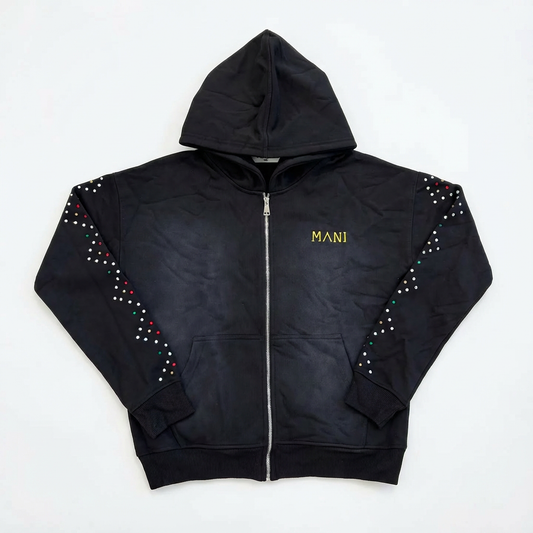 Multi-Stone Zip-Up