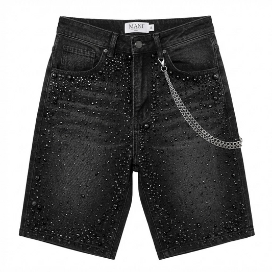 Pearl Denim Shorts Phantom
